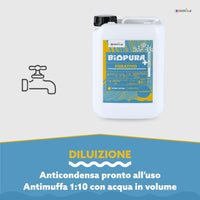 Fissativo antimuffa anticondensa alta concentrazione linea biopura cromika *** formato 5 lt, confezione 1