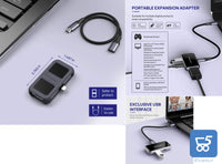 Hub USB C iNassen USB C Hub 3-in-1 con HDMI 4K femmina USB-A 3.0 e jack USB C per ricarica rapida compatibile per MacBook Pro iPad Pro Chromebook XPS Surface book 2 Samsung S20 Note10