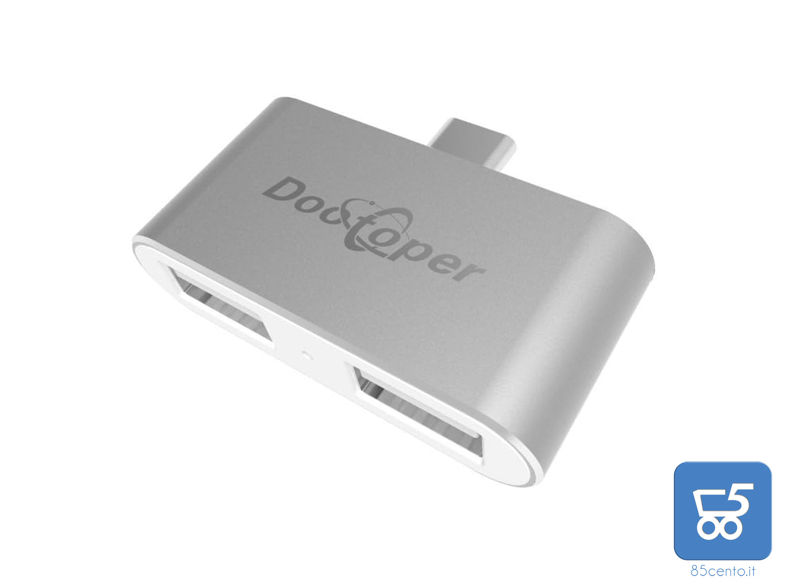 Hub USB Type C a doppia USB 2.0 compatibile MacBook 12 13 15 (2016 2017) Adattatore Multi-Porta PC