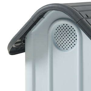 Cuccia per Cani Bello in Plastica 75 x 59 x 66 cm - Bianco / Grigio [en.casa]