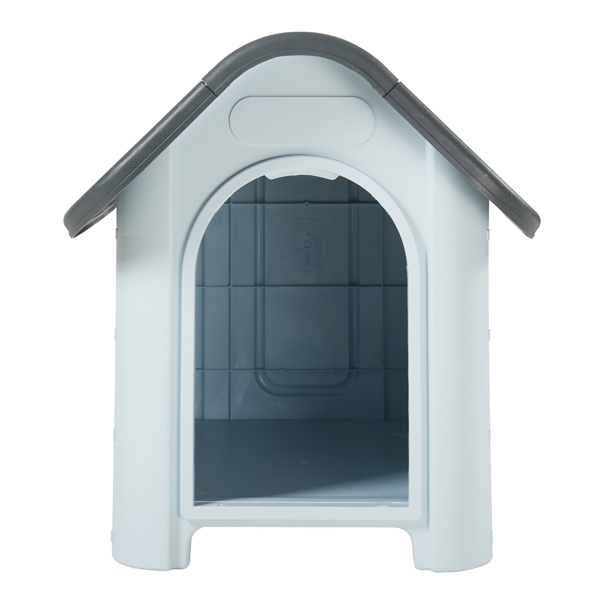 Cuccia per Cani Bello in Plastica 75 x 59 x 66 cm - Bianco / Grigio [en.casa]