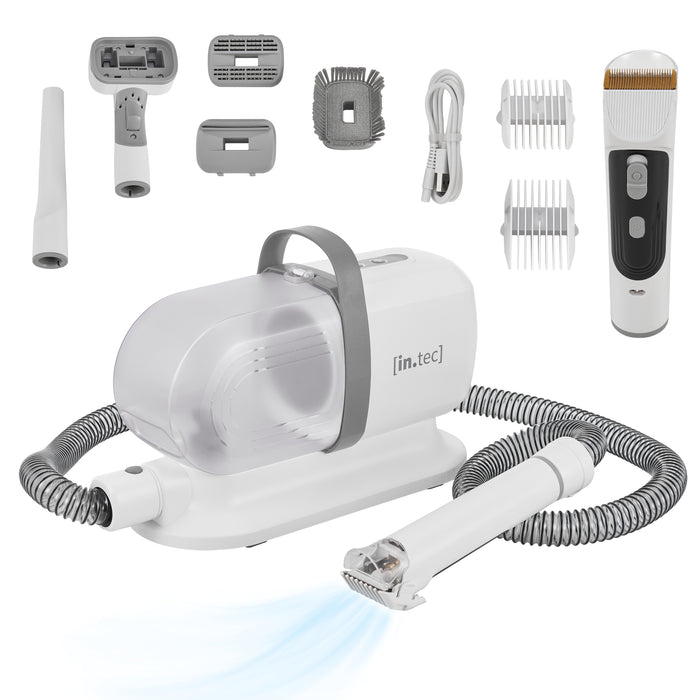 Kit Toelettatura Amesbury 5 in 1 per Animali Domestici - Bianco / Grigio in.tec