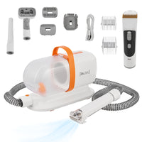 Kit Toelettatura Amesbury 5 in 1 per Animali Domestici - Bianco / Arancio in.tec