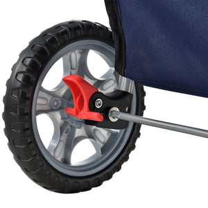 Passeggino Niceville per Cani e Gatti Fino a 15 kg Carrello Pieghevole - Blu pro.tec