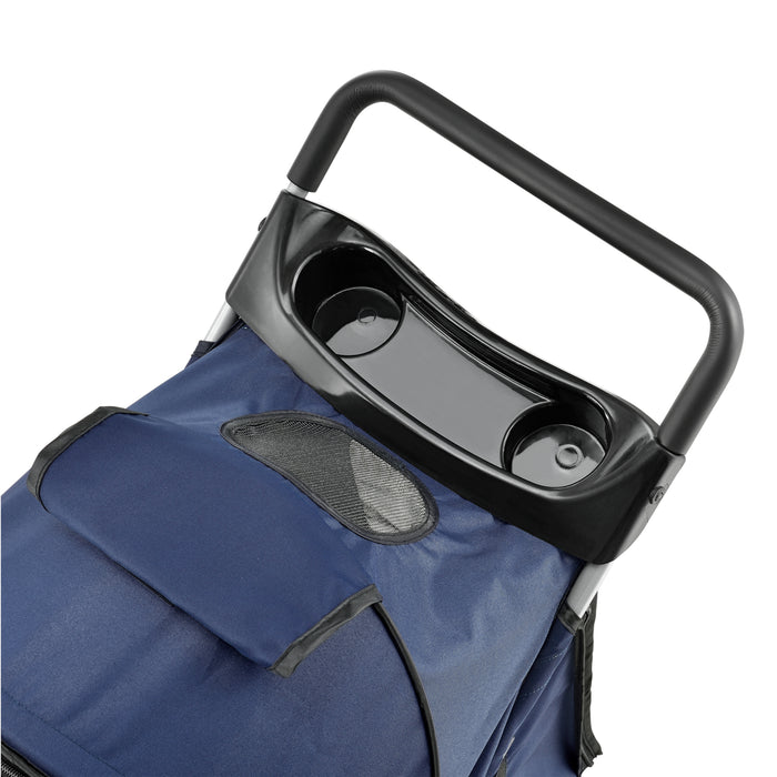 Passeggino Niceville per Cani e Gatti Fino a 15 kg Carrello Pieghevole - Blu pro.tec