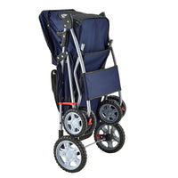 Passeggino Niceville per Cani e Gatti Fino a 15 kg Carrello Pieghevole - Blu pro.tec