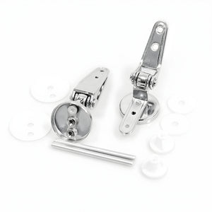 Cerniere cromate per sedile copri wc con kit di fissaggio ogomondo *** confezione 1