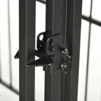 Kennel Recinto per Cani di Taglia Piccola e Media, Galline e Anatre con Tettuccio, 122x122x13 cm