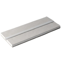 Semilavorato cartongesso fibra profilo alluminio creazione luce led 14,5x200 cm