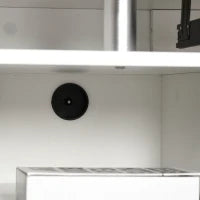 Scrivania per PC con Ripiano per Tastiera e per Monitor e 2 Cassetti, 120x55x85 cm, Bianca