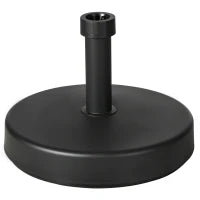 Base per Ombrellone da Giardino in Plastica PP max 18kg di Peso, Ø45x33 cm, Nero