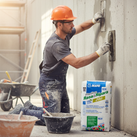 Malta cementizia tissotropica fibrorinforzata planitop rasa ripara r2 zero 5 kg pezzi 6