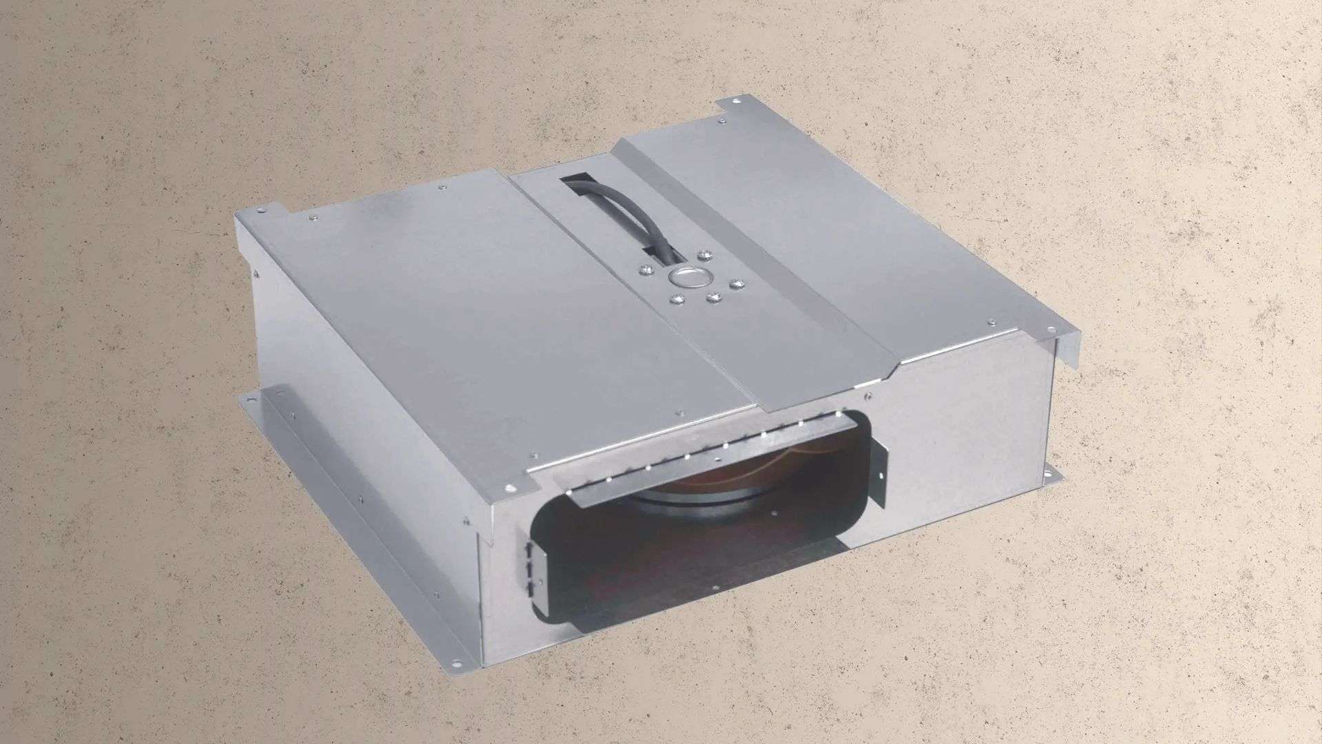 FLAT BOX MOTORE PER INTERNO cm 42x38 - Zincato - 900 m3/h