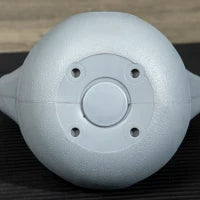 Kettlebell 6kg con Rivestimento Morbido e Base Piatta in PU e Sabbia, 20x13x22cm, Viola