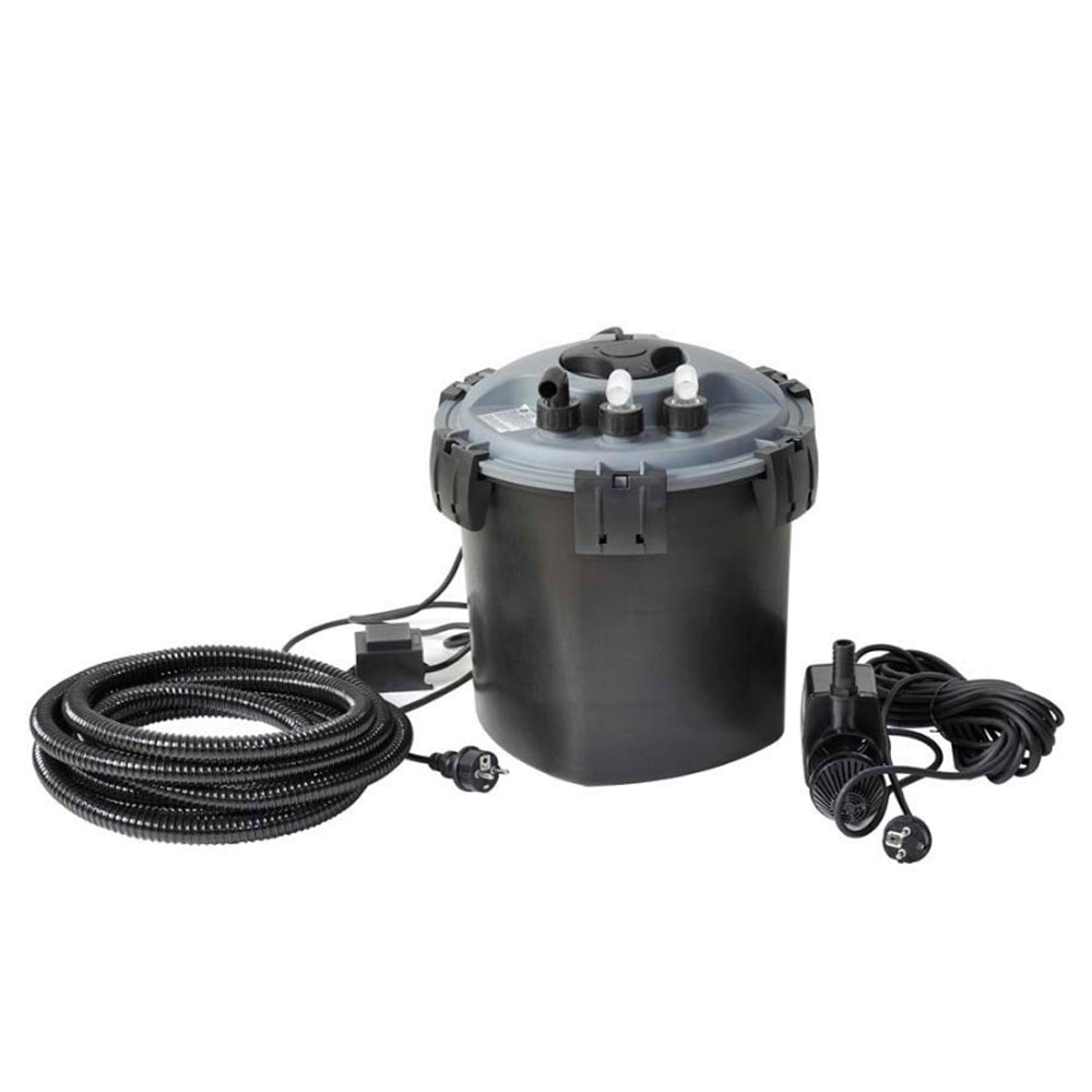 Kit filtro a pressione per laghetti e piscine 10000 litri con uvc e pompa