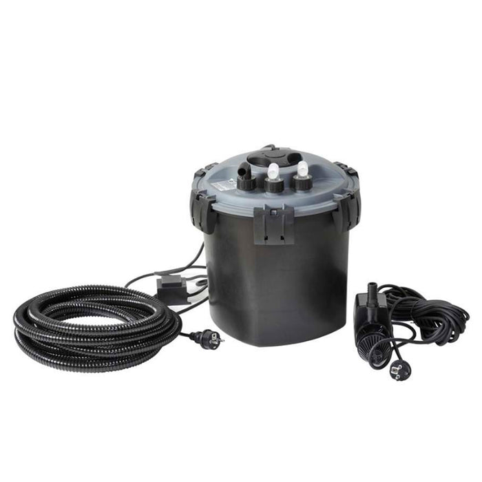 Kit filtro a pressione per laghetti e piscine 10000 litri con uvc e pompa