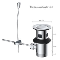 Miscelatore rubinetto bidet cromato bagno casa *** confezione 1