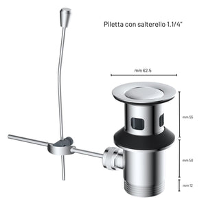 Miscelatore rubinetto bidet cromato bagno casa *** confezione 1