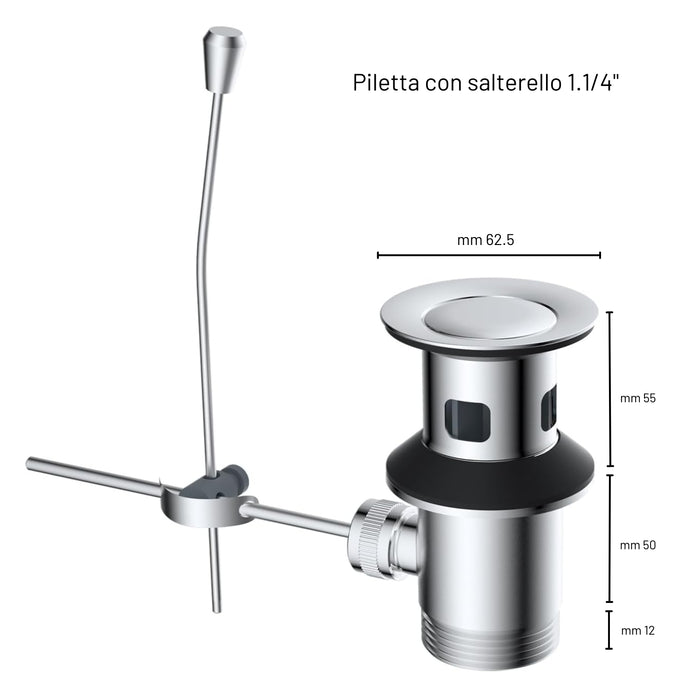 Miscelatore rubinetto bidet cromato bagno casa *** confezione 1