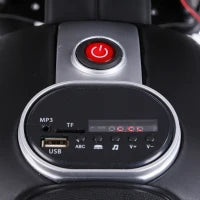 Moto Elettrica per Bambini da 6V con Rotelle, Fari e Musica, in PP e Metallo, 105x52.3x62.3 cm, Rosso