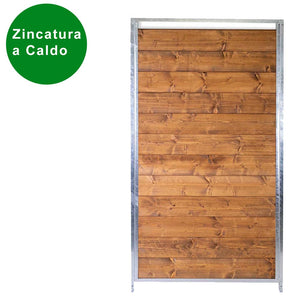 Box per cani da esterno coperto e retro in legno zincatura a caldo da 300x300xh180 cm