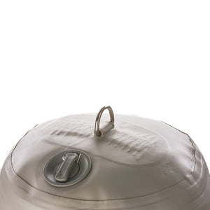 Parabordo pneumatico gonfiabile grigio in pvc tenuta stagna lunghezza cm 110 diametro cm 30