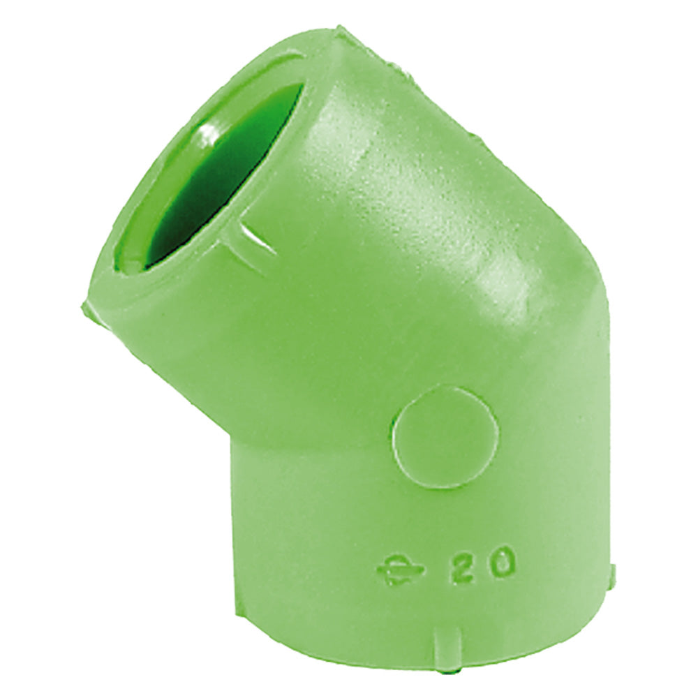 GOMITO A 45Â° LISCIO FF Ã¸  20 INDUSTRIEGIACOMELLI 10 PZ