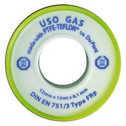 NASTRO TEFLON PER GAS 'PROFESSIONALE' 1/2x12 mt. x0,1 mm - cf. 10 rt. BIFFI