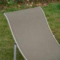 Set 2 Sdraio da Giardino Pieghevoli, Lettino Prendisole in Alluminio e Textilene, 61x165x63cm