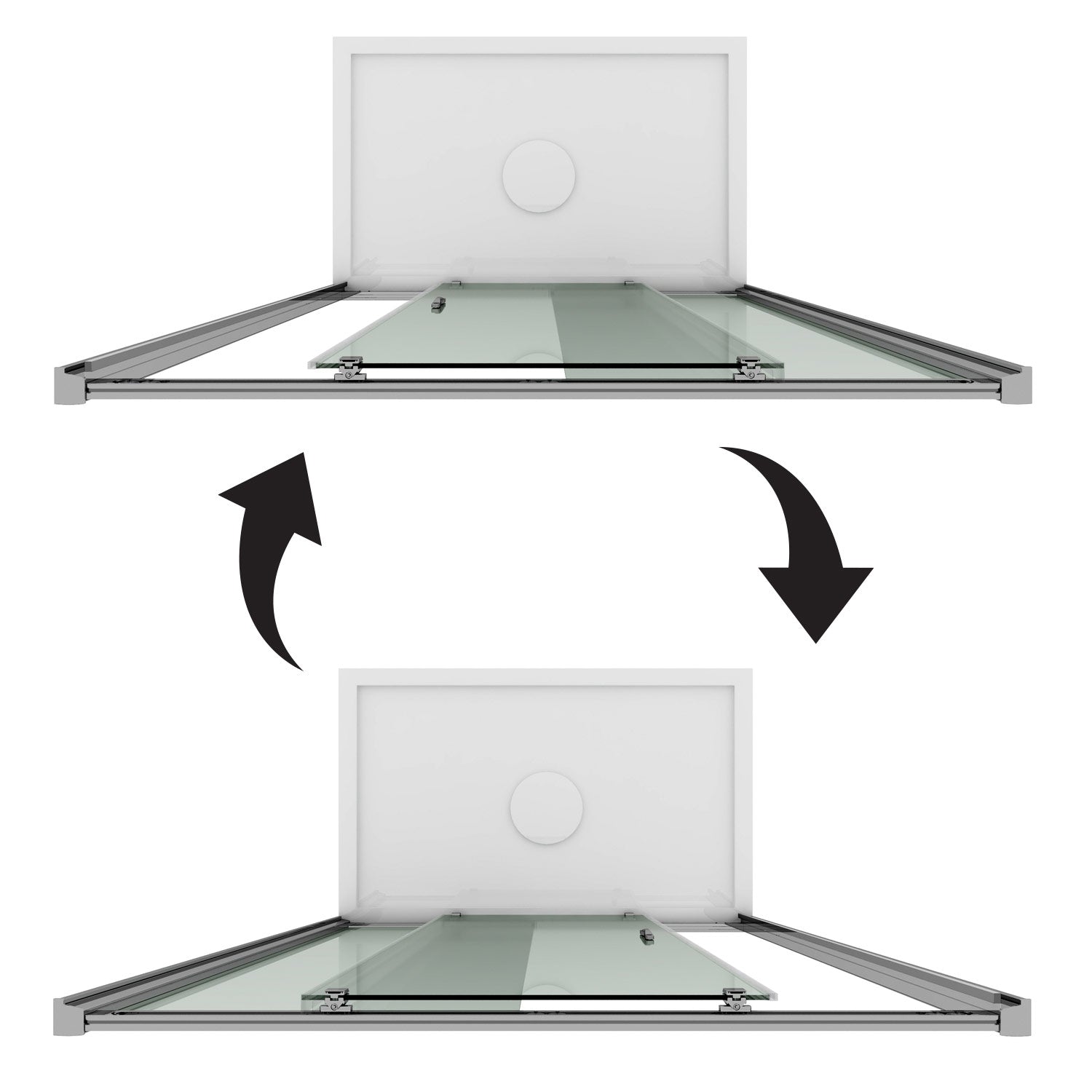 Porta Doccia 100CM H198 Trasparente mod. Young 1 Anta