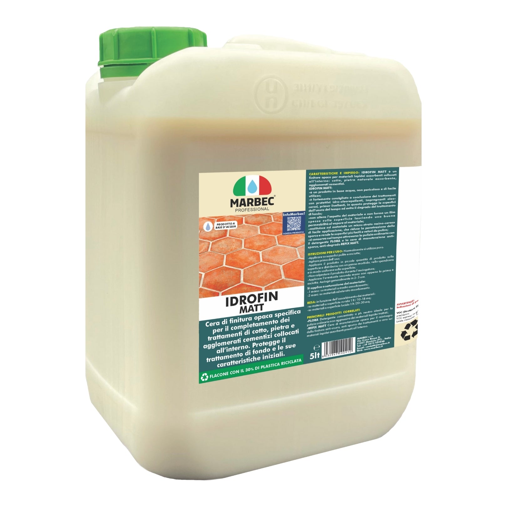 Cera per pavimenti IDROFIN MATT   5LT