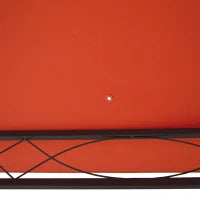 Tetto Di Ricambio 3x3m Arancione per Gazebo da Giardino in Poliestere con Fori di Ventilazione