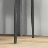 Set da Pranzo 3 Pezzi con Tavolo da Cucina 80x80x76 cm e 2 Sedie Moderne 41x50x97 cm, Grigio