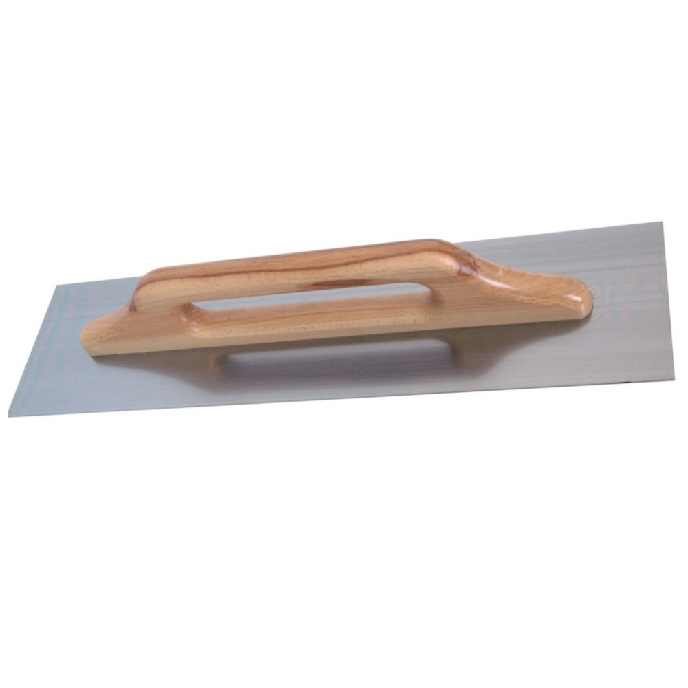 Frattone acciaio liscio rettangolare 48x13cm impugnatura legno 10x10mm raimondi