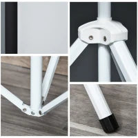 Telo Proiettore da 84 Pollici 4K HD Formato 4:3 con Treppiede Pieghevole e Altezza Regolabile, Schermo Proiettore Portatile, Grandangolo di 160 Gradi, per Casa, Home, Cinema, Esterno, Bianco