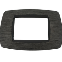 Master modo placca satinato grigio compatibili con supporti master modo *** numero posti 3 posti, confezione 1