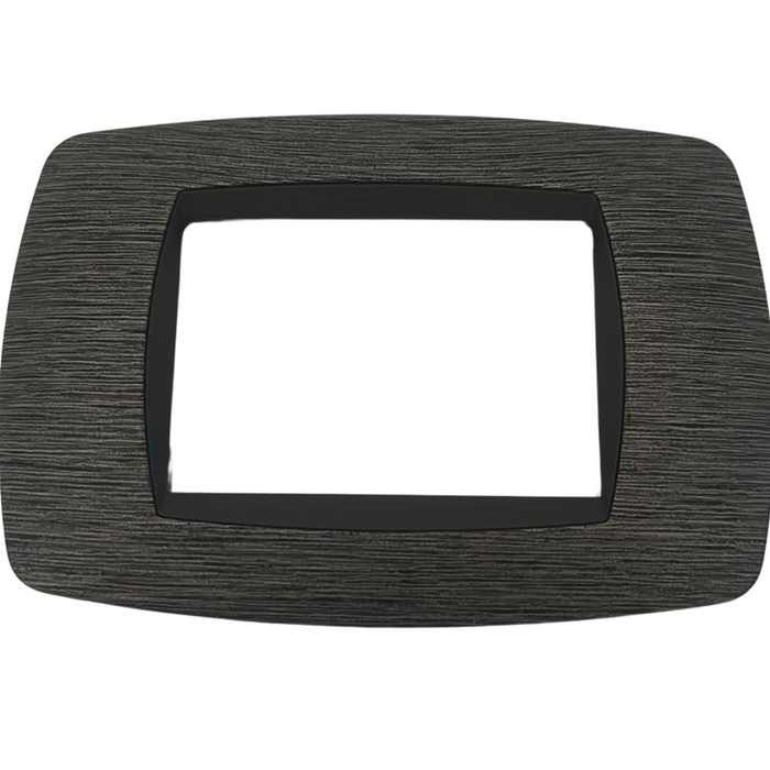 Master modo placca satinato grigio compatibili con supporti master modo *** numero posti 3 posti, confezione 1