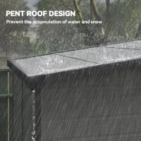 Casetta da Giardino in Plastica Porta Attrezzi con Finestre, Prese d'Aria e Blocco, 1.9x1.9 m, Grigio Chiaro