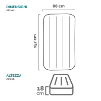 66803NP - Materassino Baby Colori Assortiti 88X157X18 Cm