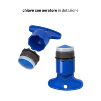 Miscelatore per lavabo jazz con leva in metallo e sistema quickinstall integrato *** finitura- nero opaco, confezione 1