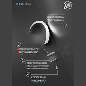 IMEX Cascata Inox in Acciaio 316 per Piscina - Modello CPI003-AC