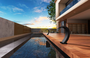 IMEX Cascata in Acciaio S316 Nero Opaco resistenza e design raffinato per ogni ambiente - Modello Iguazú