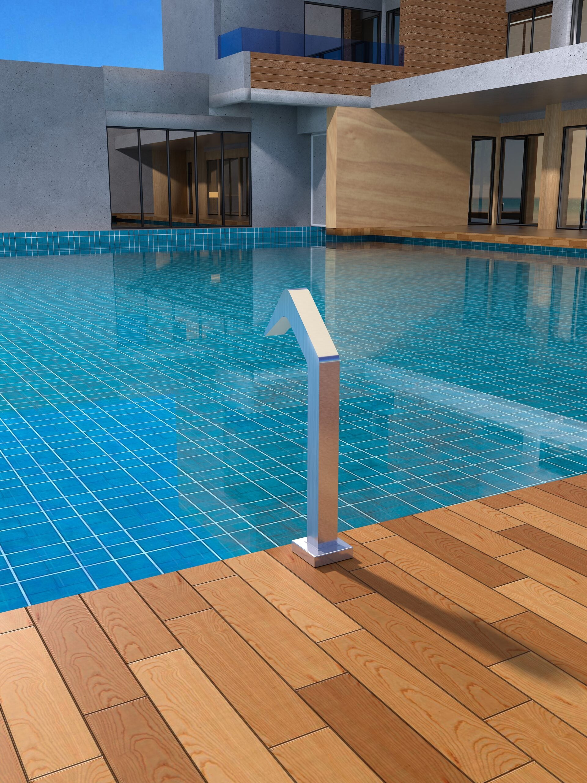 IMEX Cascata per piscine in acciaio 316 design raffinato e durabilita modello NIAGARA Altezza 68 cm Profondita di 6 cm Resistente alla corrosione ideale per esterni