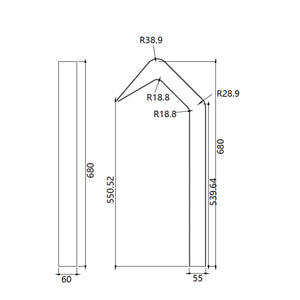 IMEX Cascata per piscine in acciaio 316 design raffinato e durabilita modello NIAGARA Altezza 68 cm Profondita di 6 cm Resistente alla corrosione ideale per esterni