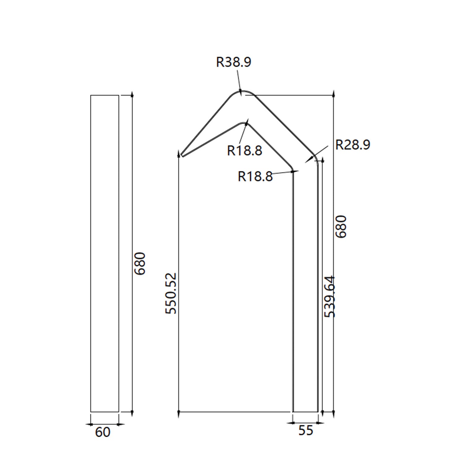 IMEX Cascata per piscina in acciaio inox 316 NIAGARA grigio cobalto per piscina Altezza 68 cm Profondita di 6 cm Eleganza e resistenza nel tuo spazio esterno
