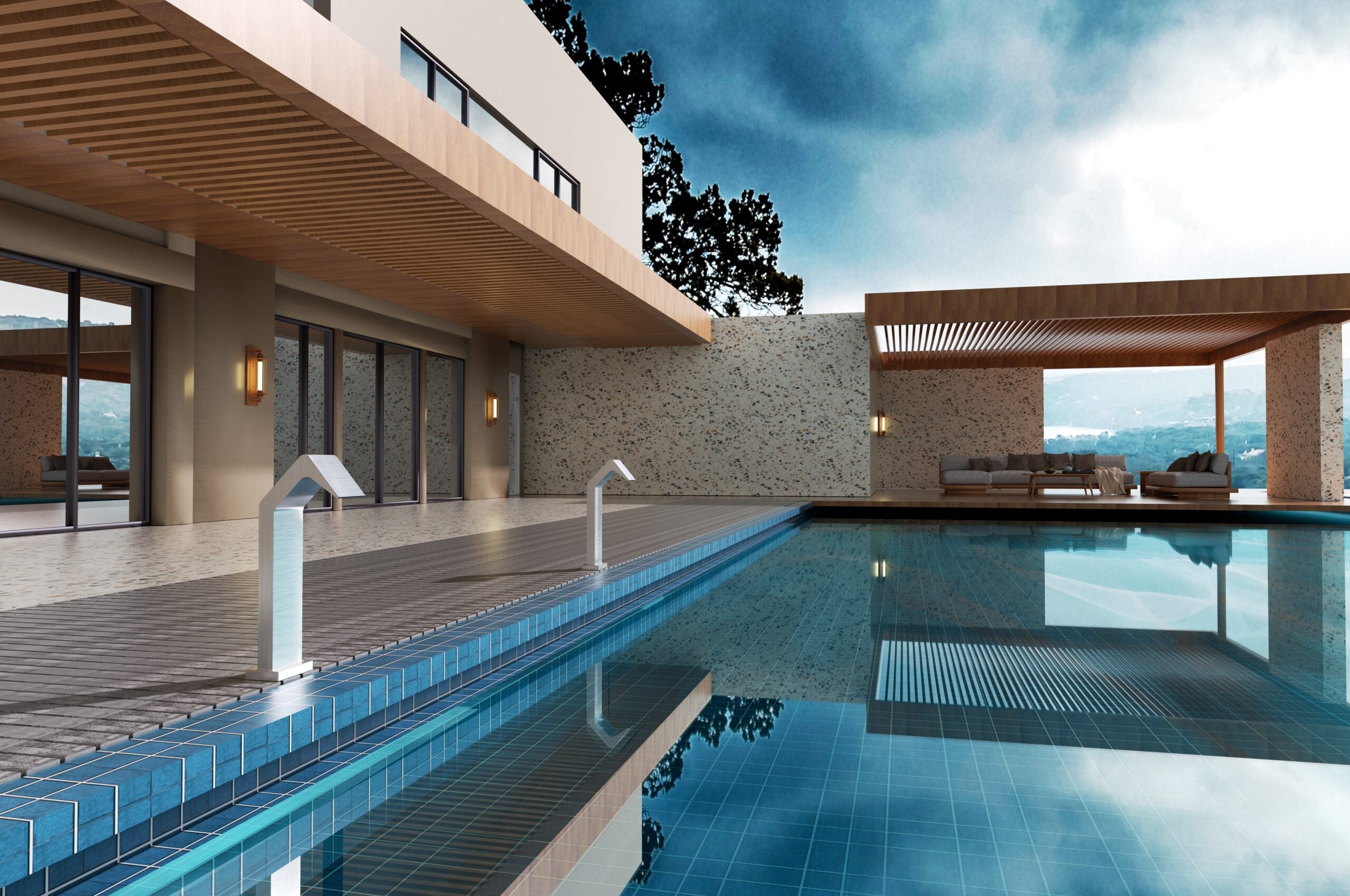 IMEX Cascata per Piscina 68 cm in Acciaio 316L - modello IMEX CPN002 AC Orogettata per durabilita e resistenza nel tempo per unesperienza rilassante nel tuo spazio esterno