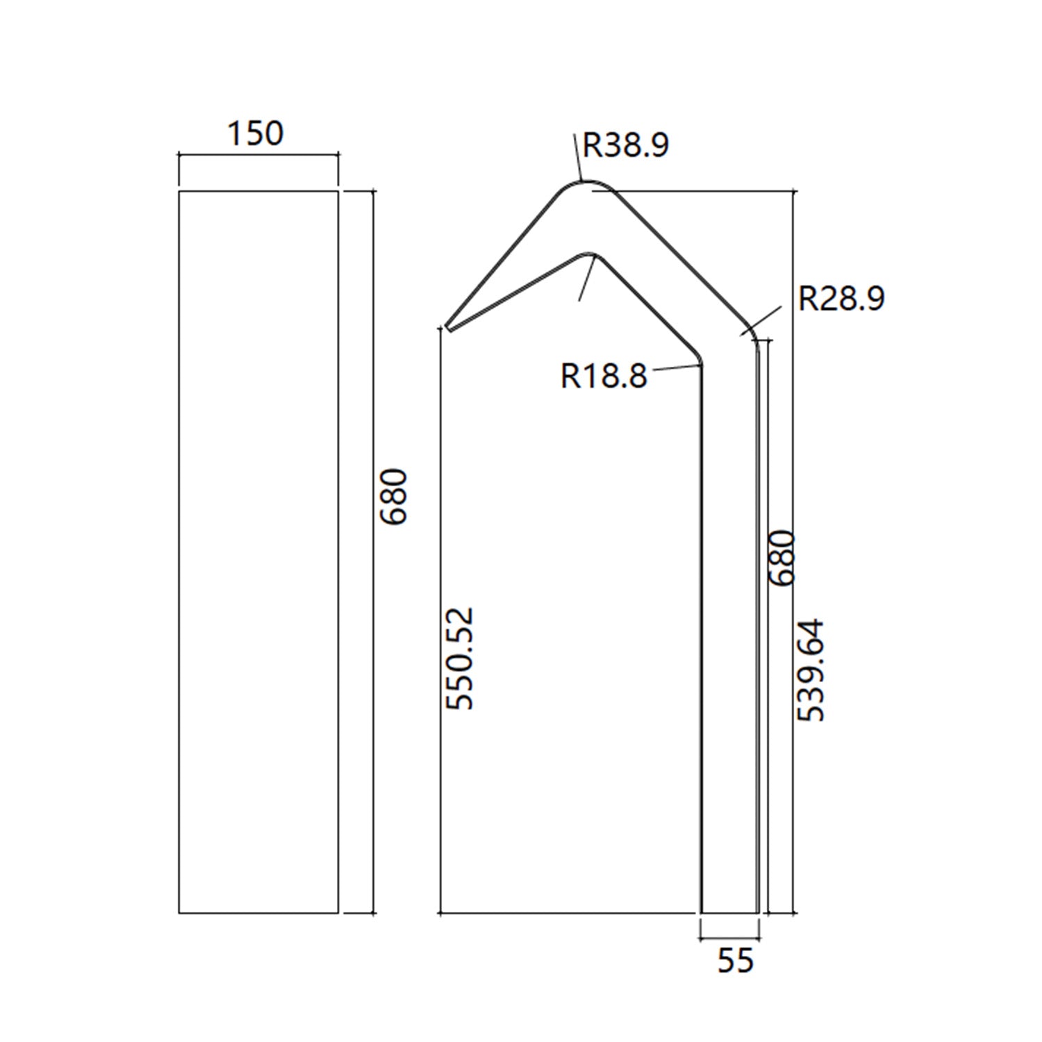 IMEX Cascata per Piscina 68 cm in Acciaio 316L - modello IMEX CPN002 AC Orogettata per durabilita e resistenza nel tempo per unesperienza rilassante nel tuo spazio esterno