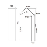 IMEX Cascata per Piscina in Acciaio 316 Rosa Design Elegante e Moderno Resistente e Duraturo Modello NIAGARA S3