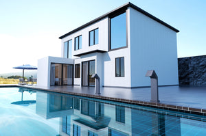 IMEX Cascata per piscine 68cm in acciaio 316 grigio resistente e di design per unatmosfera di eleganza e relax - modello Niagara S3