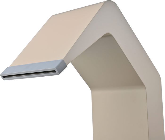 IMEX Cascata per piscina in acciaio 316 beige altezza 68 cm modello Niagara S3 design elegante e durabile per spazi esterni di lusso